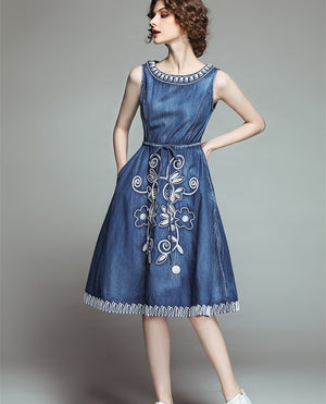 thin denim dress