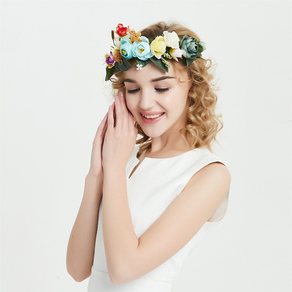 floral hair garland