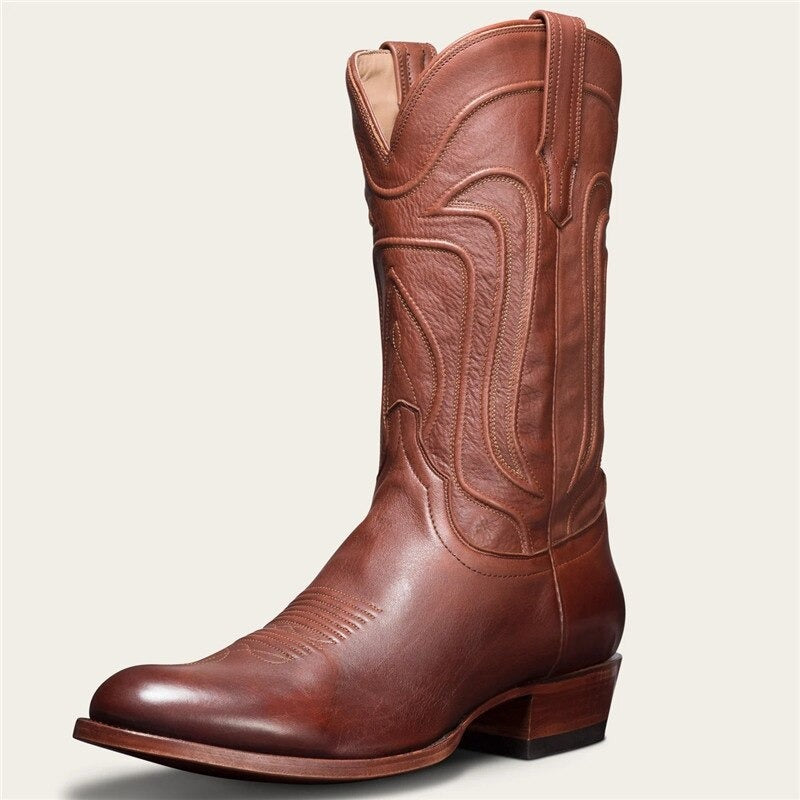 low heeled cowboy boots