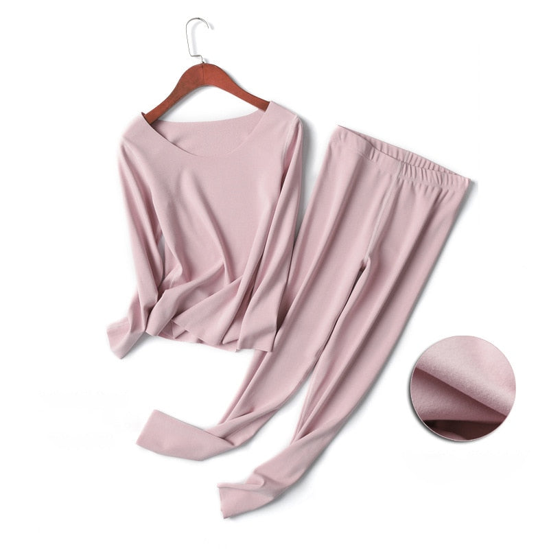 women's pink long underwear