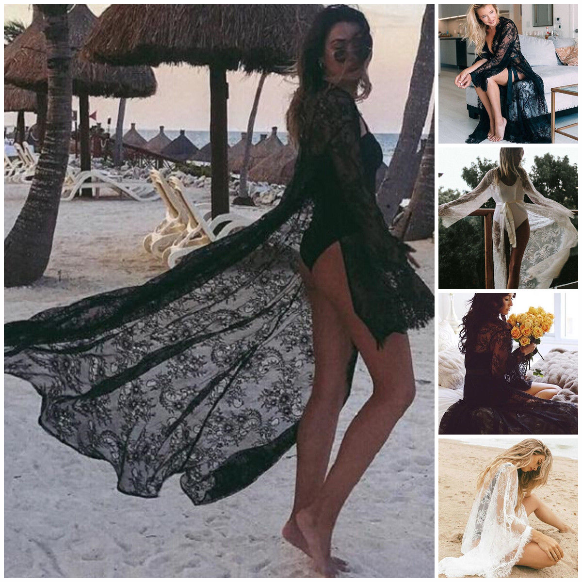 long sleeve beach cover up