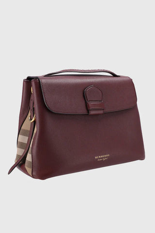 Burberry Burgundy preonwned handbag 