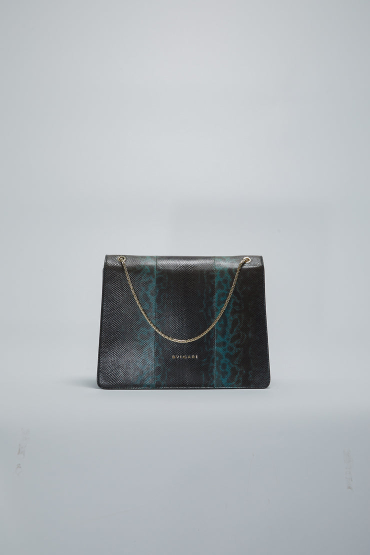 Serpenti Python Leather Shoulder Bag | Bvlgari Online | Match & Style