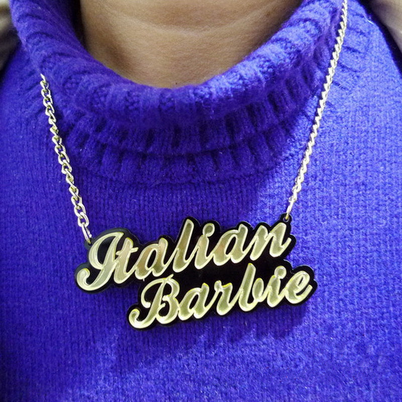 barbie name necklace