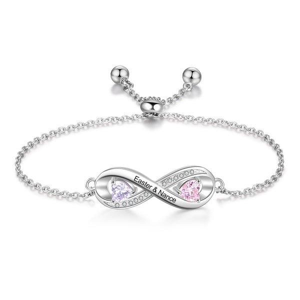 Beyond Infinity Personalised Gemstone Bracelet For Her  CaratLane