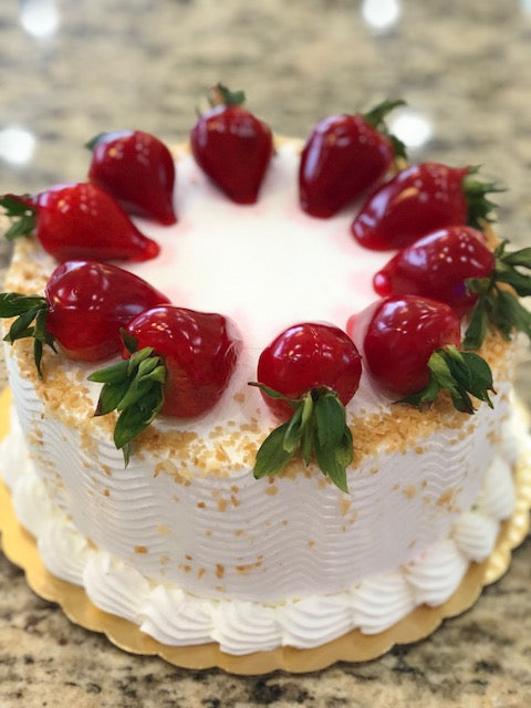 A slice of Strawberry Shortcake from Cal City Bakery