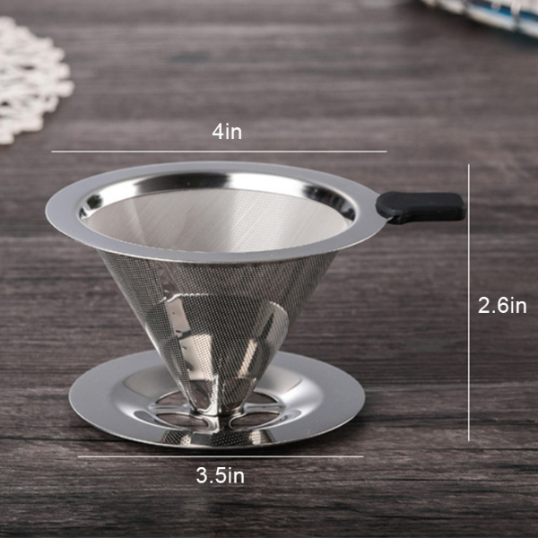 Coffee stainless steel filter size