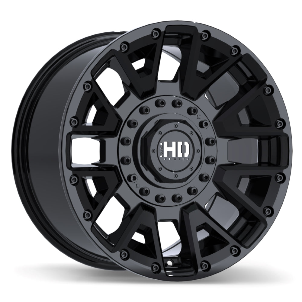 TIS WHEELS 544BM 20X12 -44 8X180 GLOSS BLACK WITH CNC MILLED