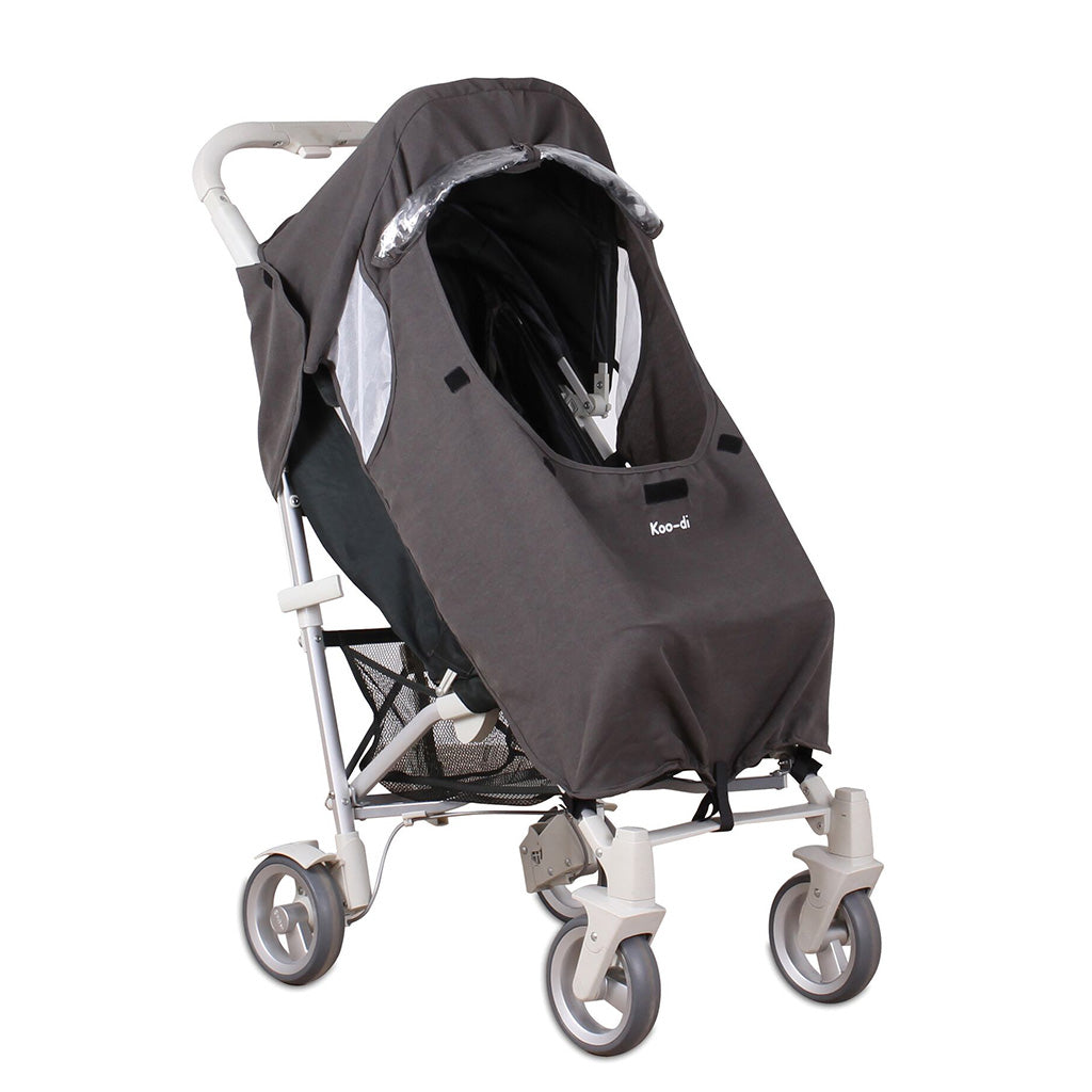 double buggy rain cover universal