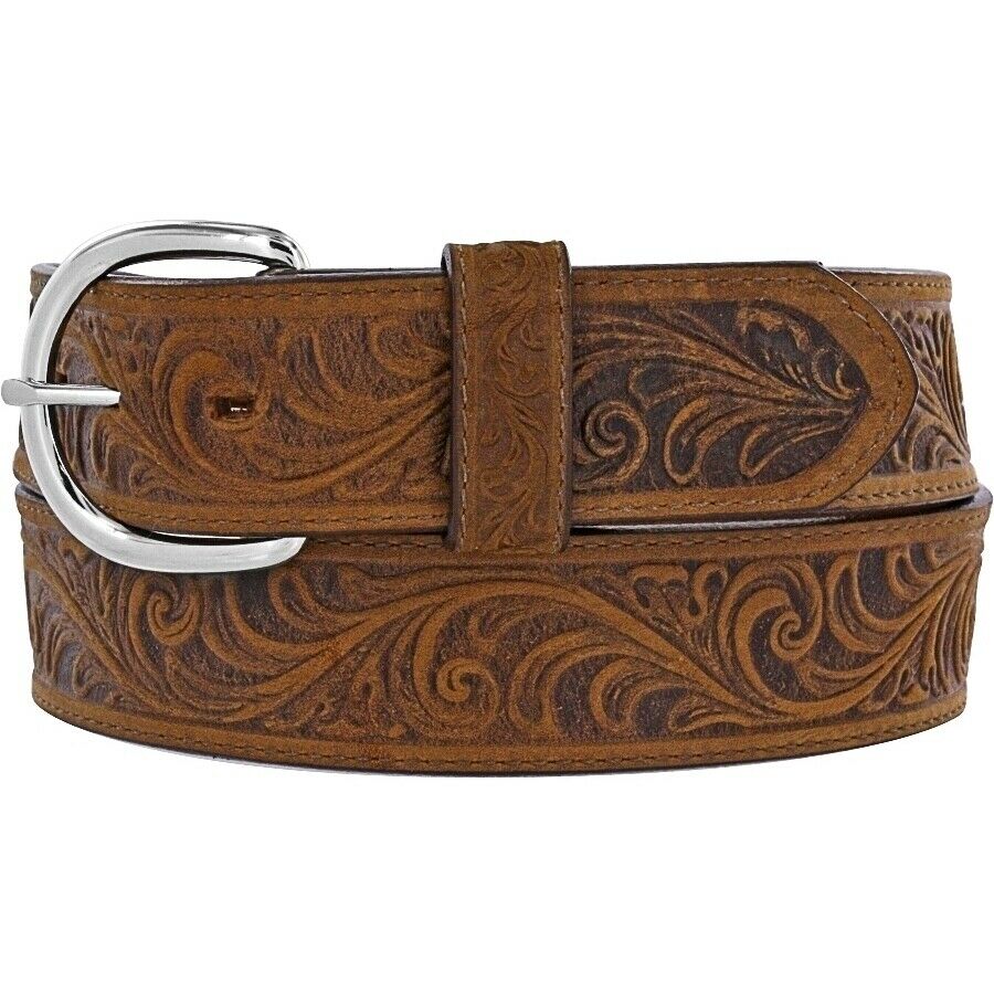 3D Men's Belt D2213 Floral Tan Western Ranger Leather Belt – Frost