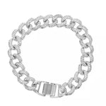 'Brinette' Crystal Cuban Link Bracelet