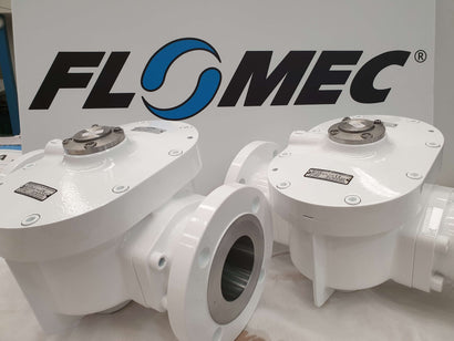 Custom White OM Series FLOMEC Flow Meters