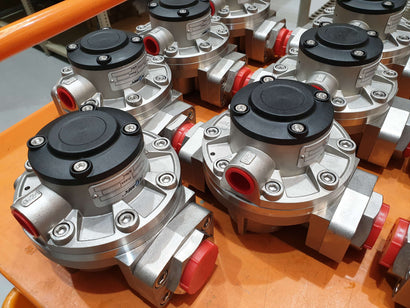 OM Series Aluminium Flow Meters on a Trolley