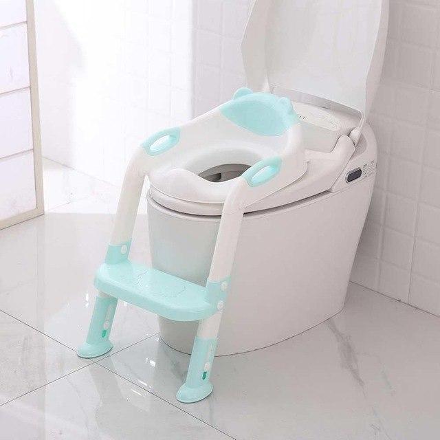 Baby Toilet Seat Kids Toilettes With Adjustable Ladder Child Potty