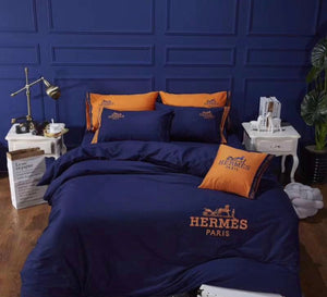 Hermes Blue Orange Bedding Corset Envy