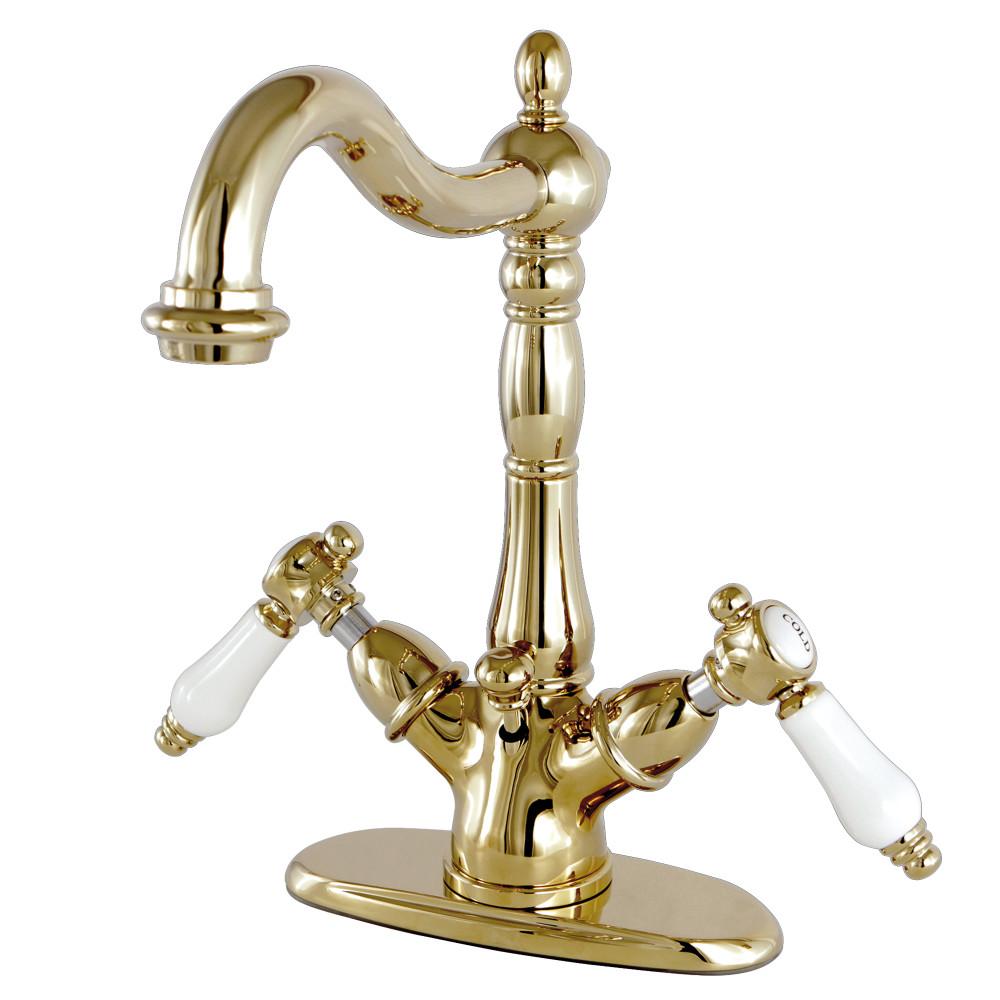 Single Hole Bathroom Faucet in Polish Brass - BFKS1432BPL