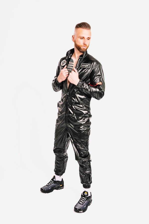 x-forceone flight suit I shiny black I pvc – TWINK X I NUUK X