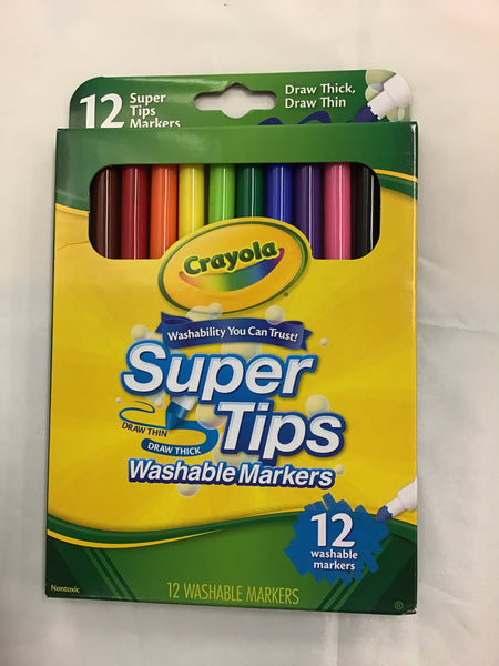 Crayola Super Tips Washable Markers – One Stop Stationery Supplies