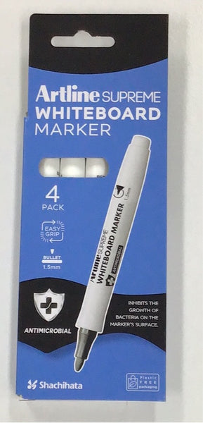diefstal Circulaire Facet Artline Supreme Whiteboard Marker 4Pk – One Stop Stationery Supplies
