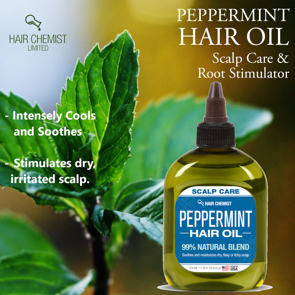 Hair Chemist 99% Natural Hair Oil - Peppermint Oil 7.1 oz. | Hair Chemist -  Revitalizing Hair Care