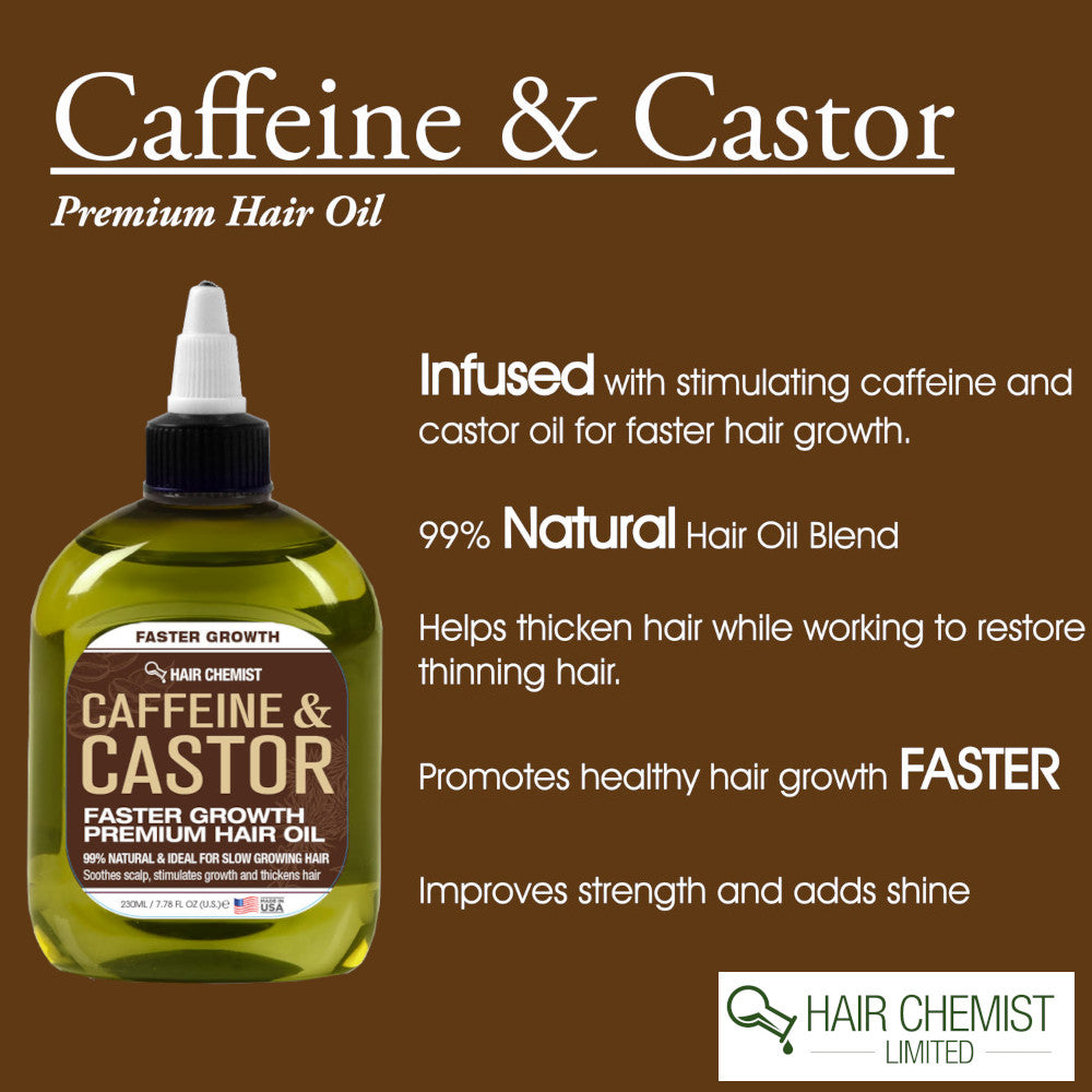 Hair Chemist Caffeine and Castor Faster Growth Hair Oil 7.1 oz. | Hair  Chemist - Revitalizing Hair Care