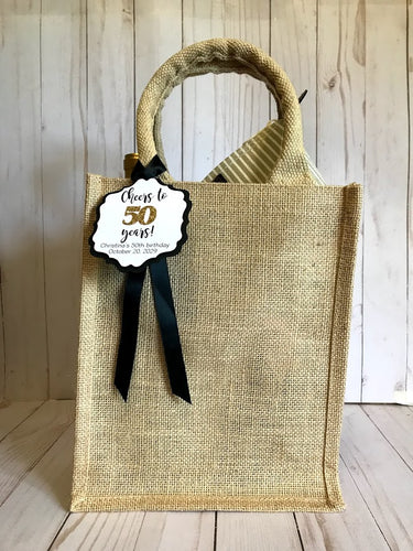 Rustic elegant Jute Bag, Birthday gifts bags, Gift Favor jute bags. El – JO  SEASONS CRAFTS