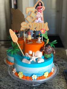 Moana Inspired Cake Topper Baby Moana Cake Topper Moana Inspired Par Jo Seasons Crafts