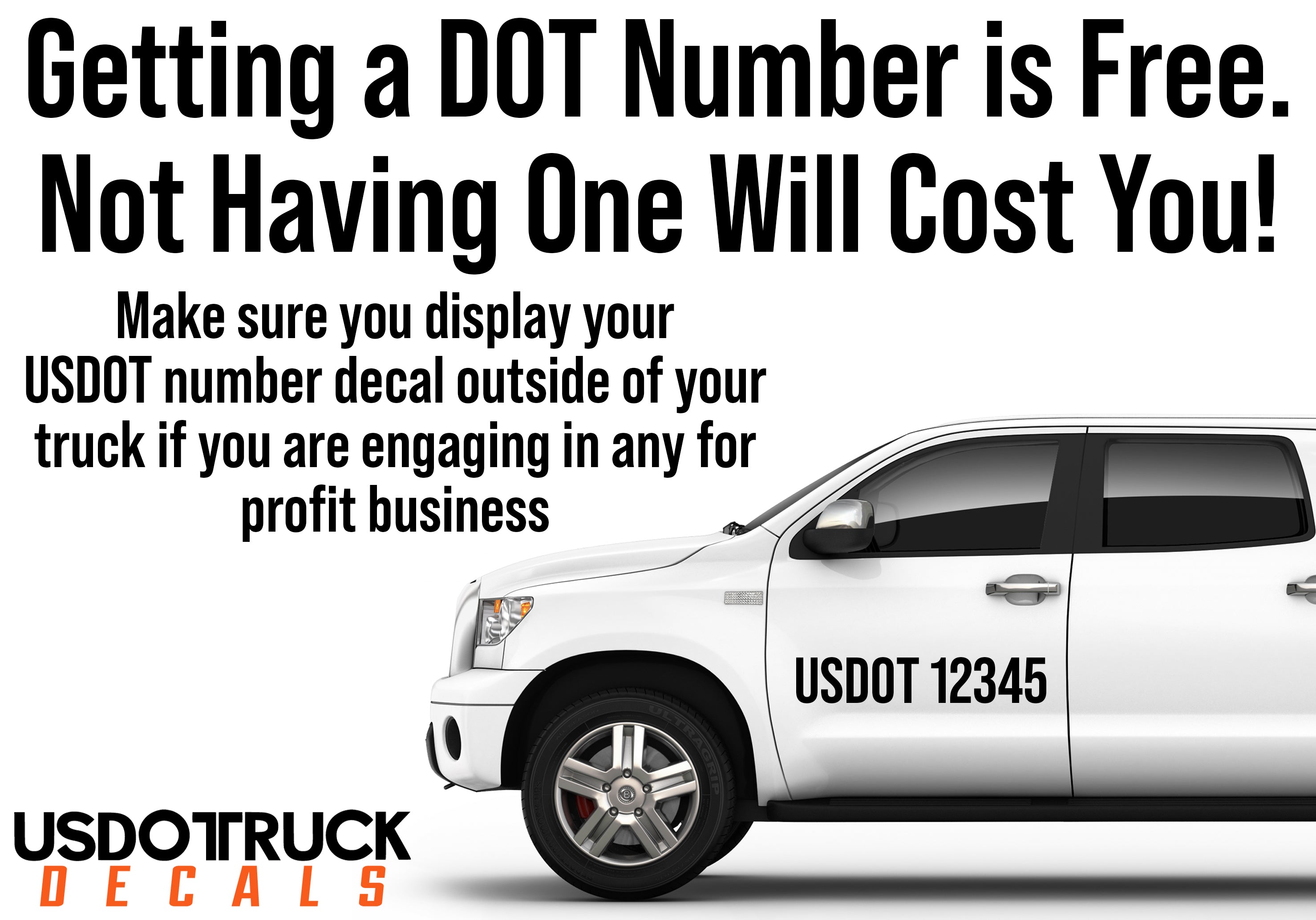 getting your usdot number decal