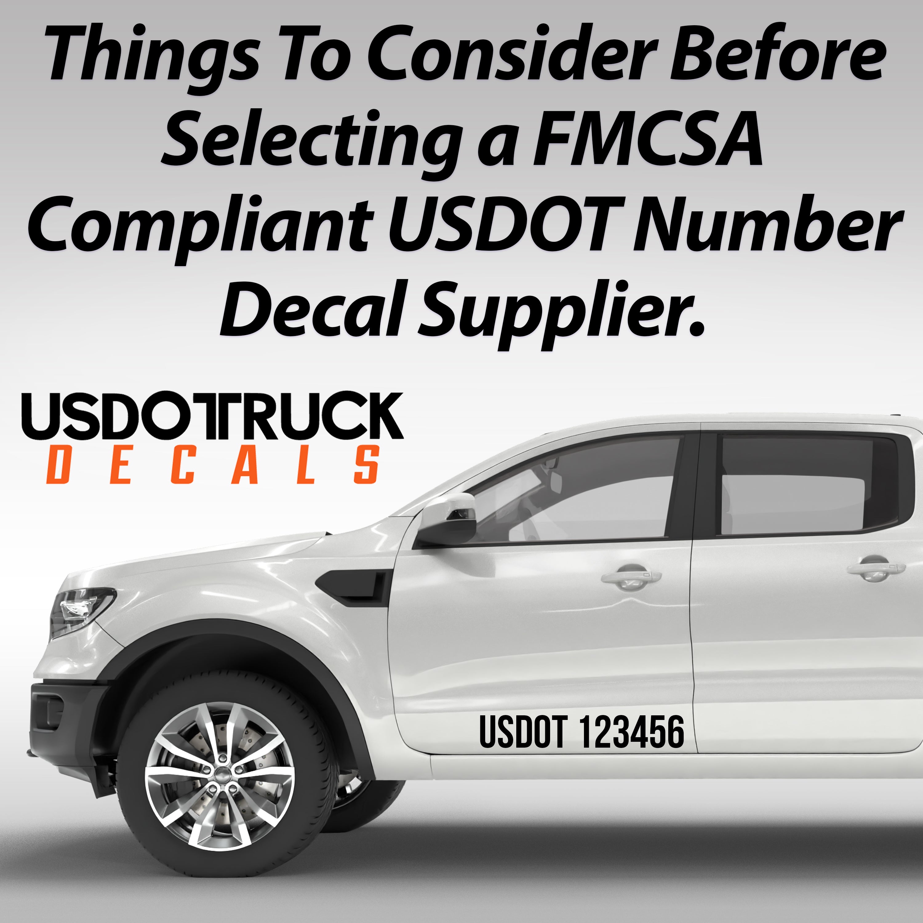 usdot number decal agency