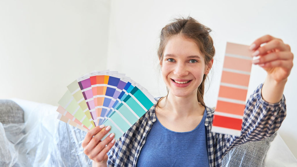 Young Women Choosing the Right Color