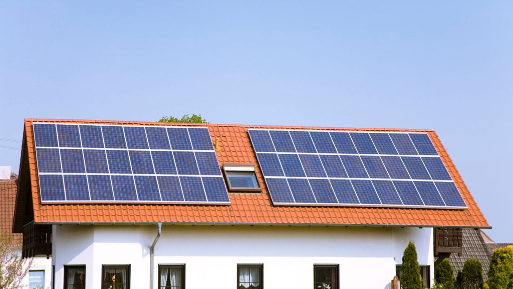 House with Solar Panels