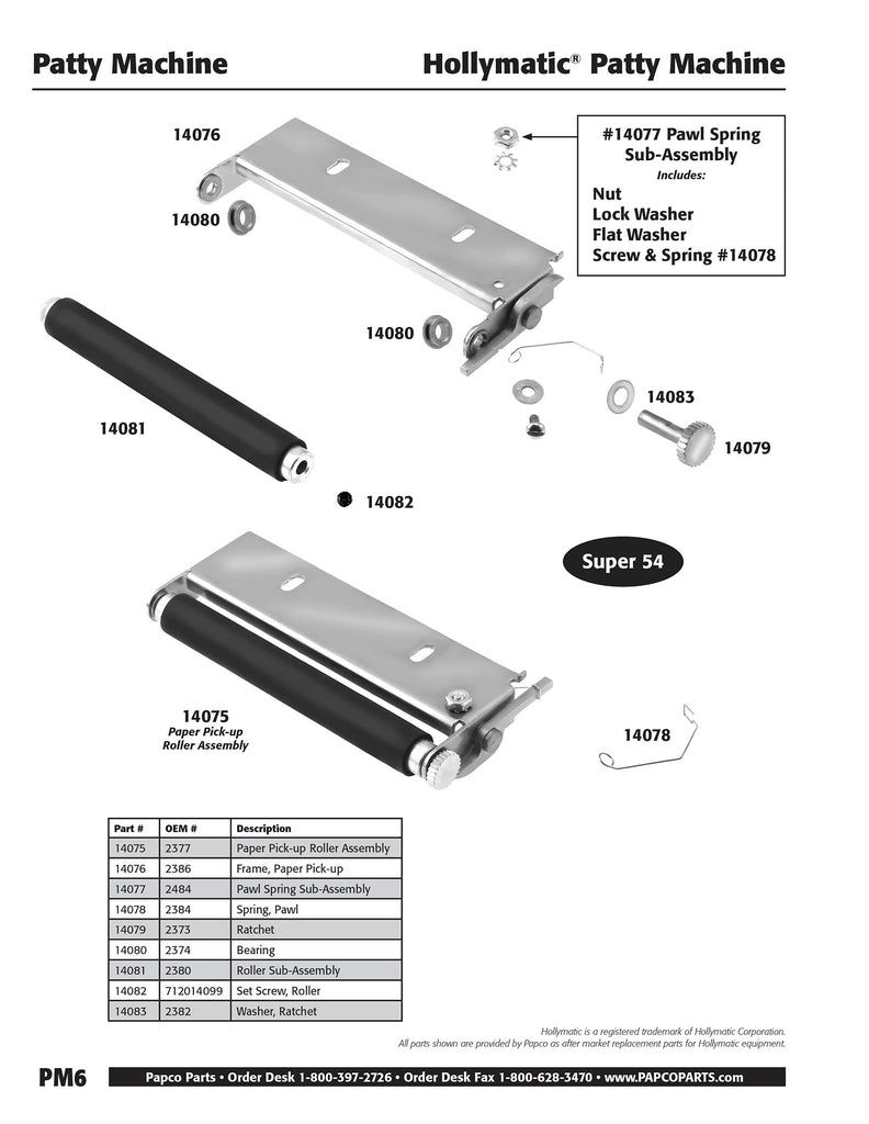 PM6 -  Hollymatic Pawl Spring Sub Assembly