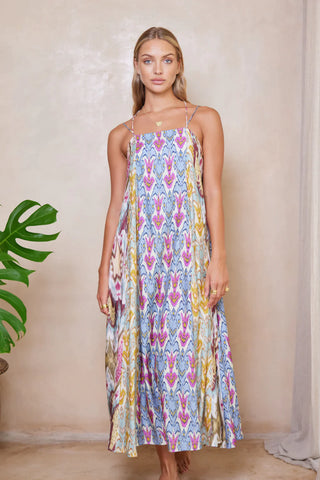 Shop Alita Lara Maxi Dress - Aquarius Patchwork Online Australia At Splash Swimwear