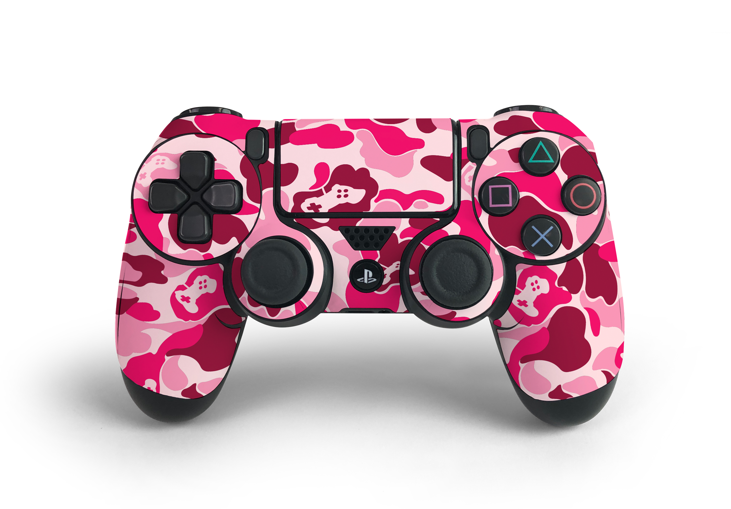 PS4 Controller Pink Game Camo Skin Decal Kit