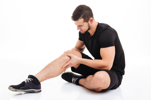 man with painful joint for not exercising