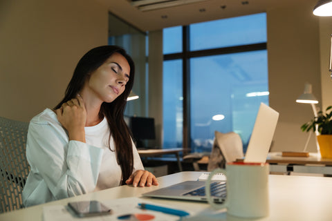 girl stressed from not exercising