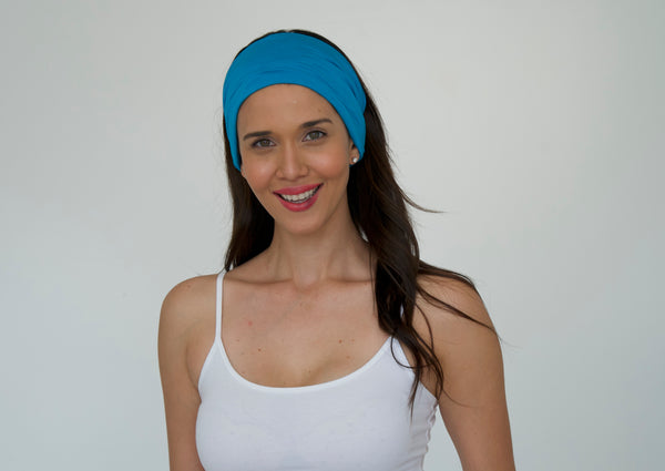 Girl wearing GearTOP headband sweatband