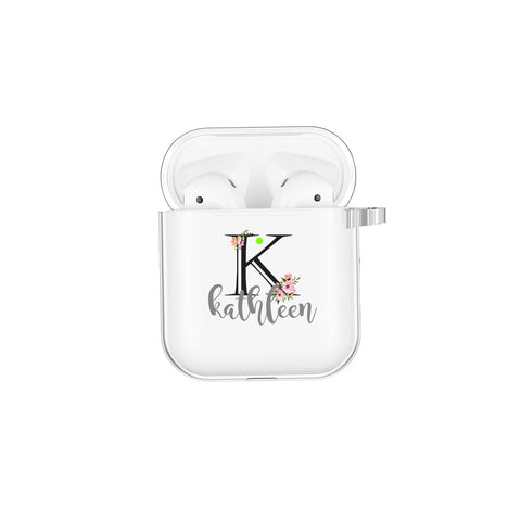 Custom Airpods Case Floral Personalized Cover for Airpods Pro 