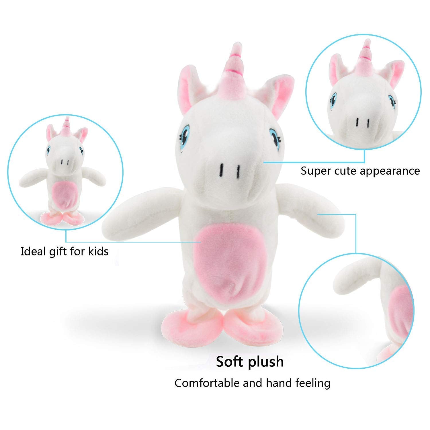 walking talking unicorn toy