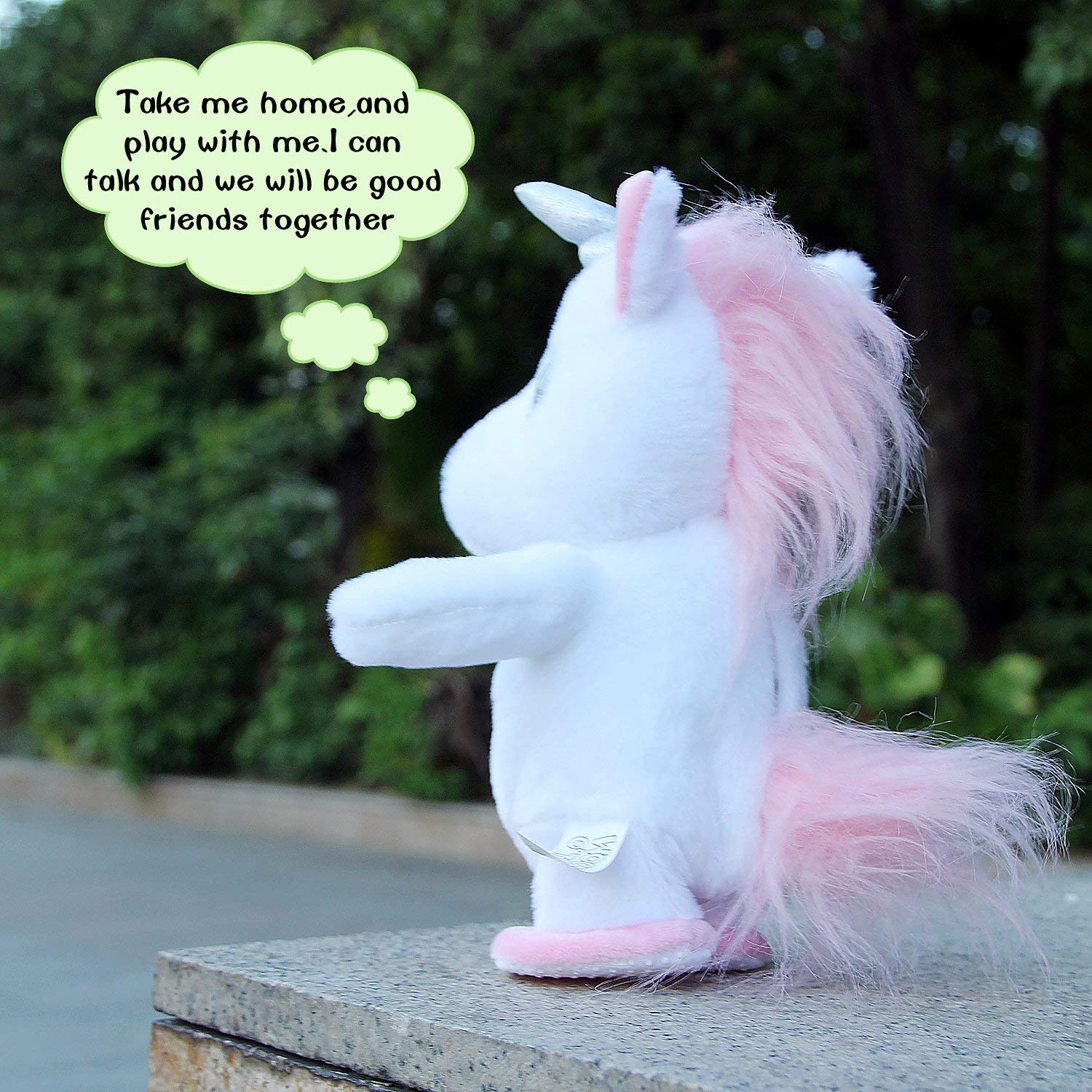 talking walking unicorn