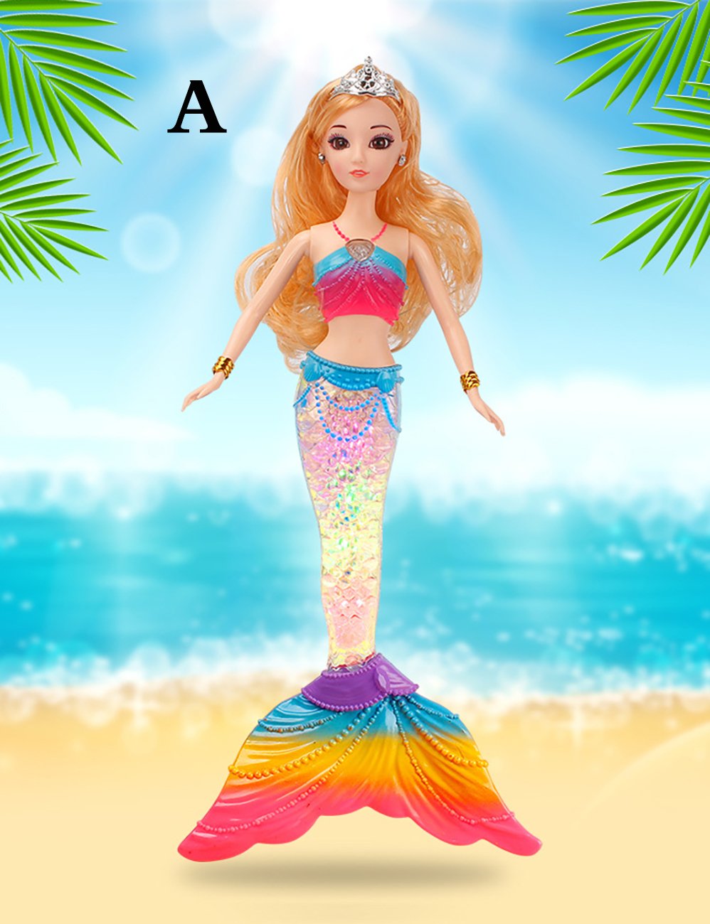 barbie mermaid lights