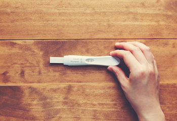 Postive pregnancy test blog the pod collection 1