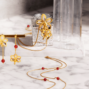 Scarlet Symphony Orchid Jewellery Collection
