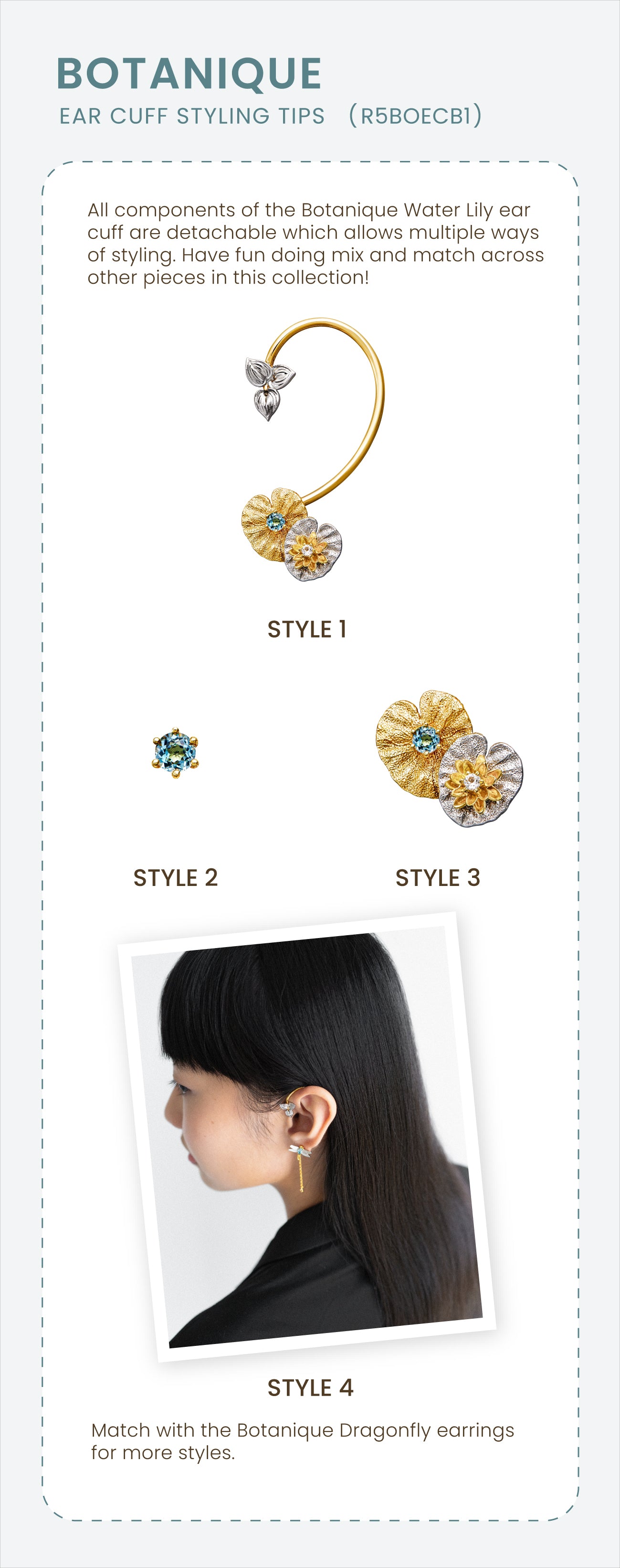 Stlye Guide Botanique Water Lily Ear Cuff