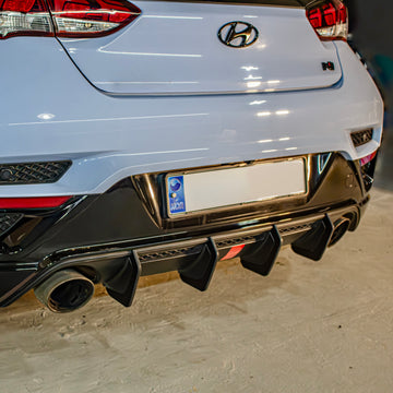Hyundai Veloster N Diffuser Fins VELOCE Veloser N 2019+