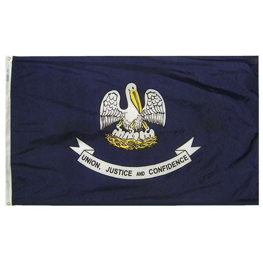 Louisiana State Flags - Nylon & Polyester - 2' x 3' to 5' x 8