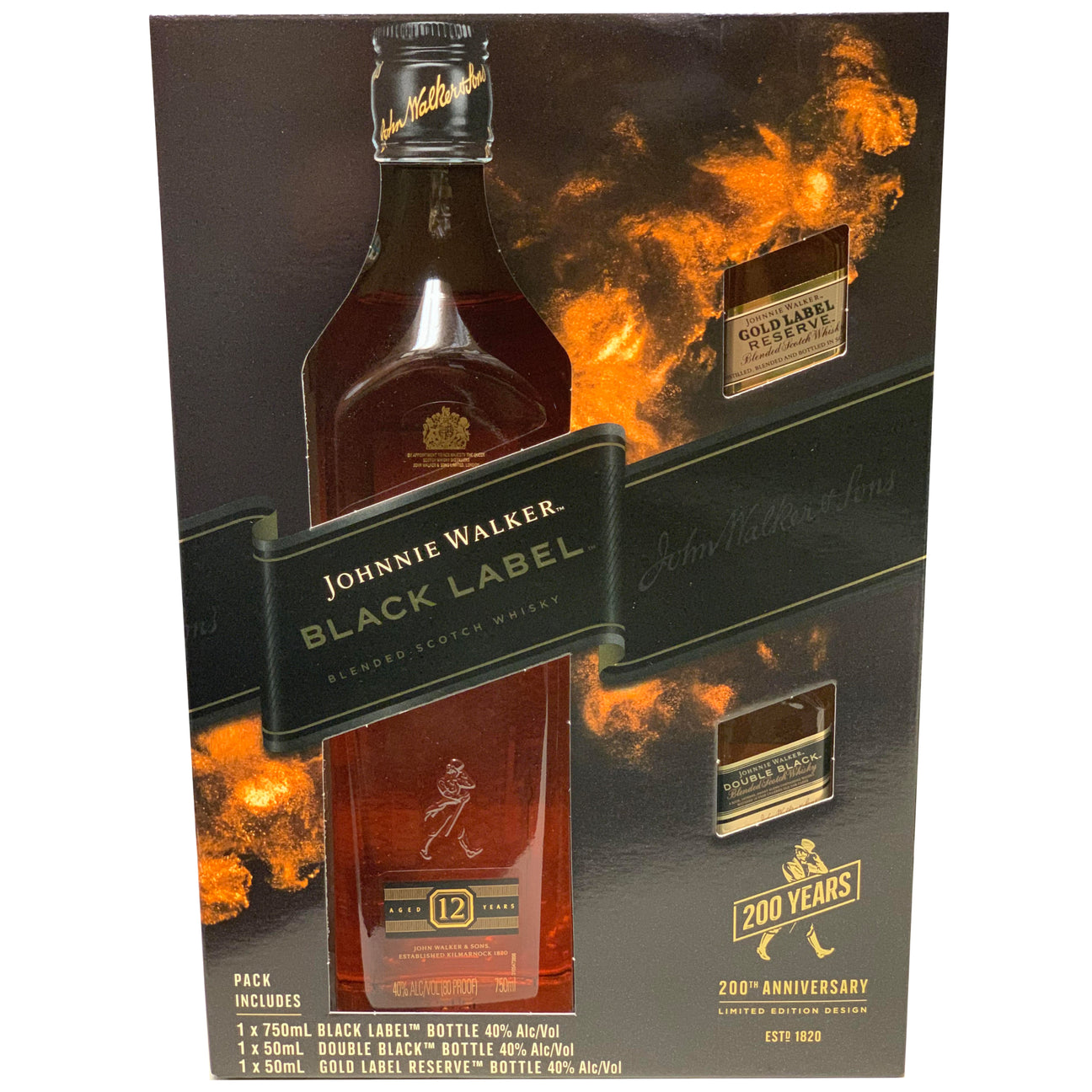 Johnnie Walker Black Label 750ml Gift Set Station Wines