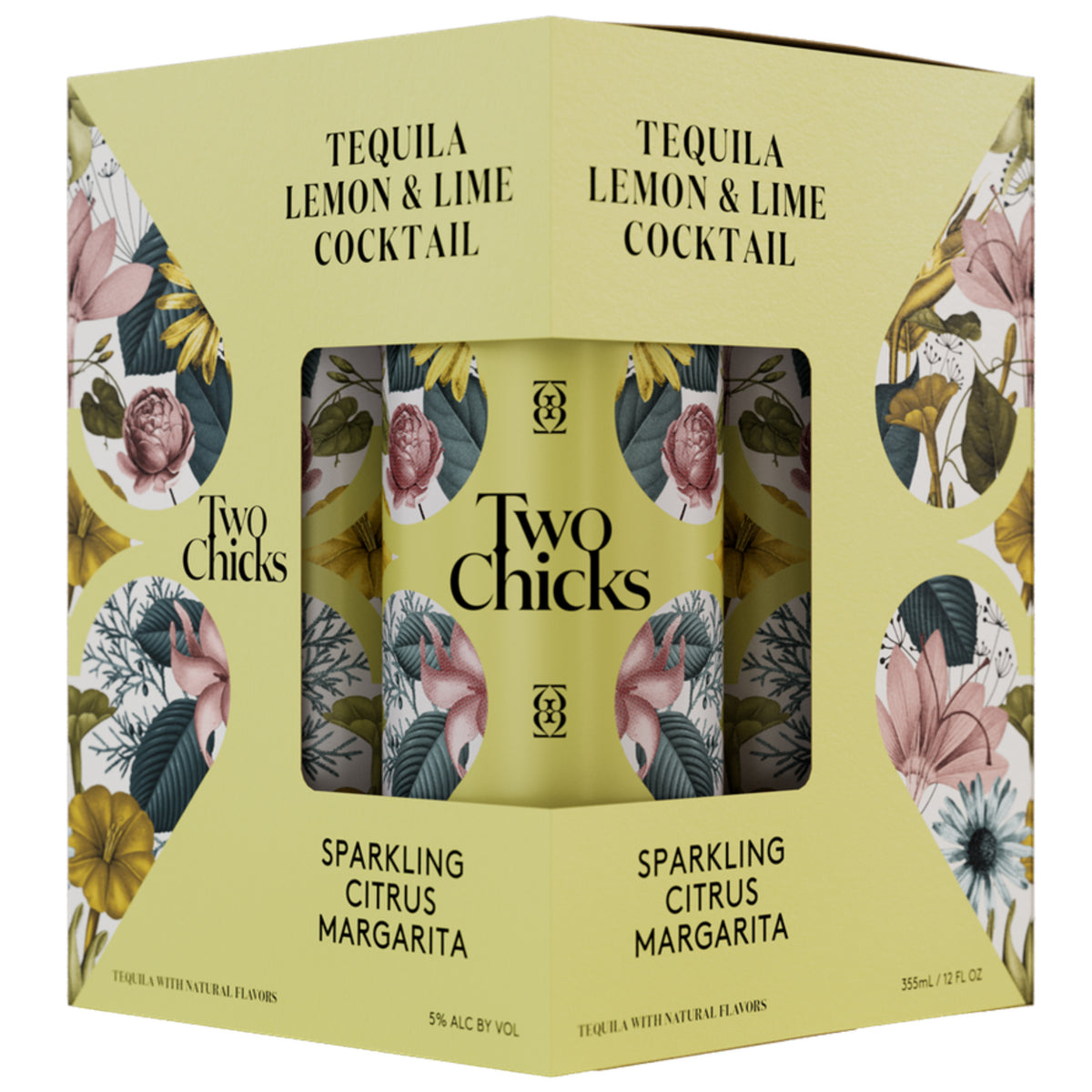 Two Chicks Sparkling Citrus Margarita Cocktail 12oz Can 4