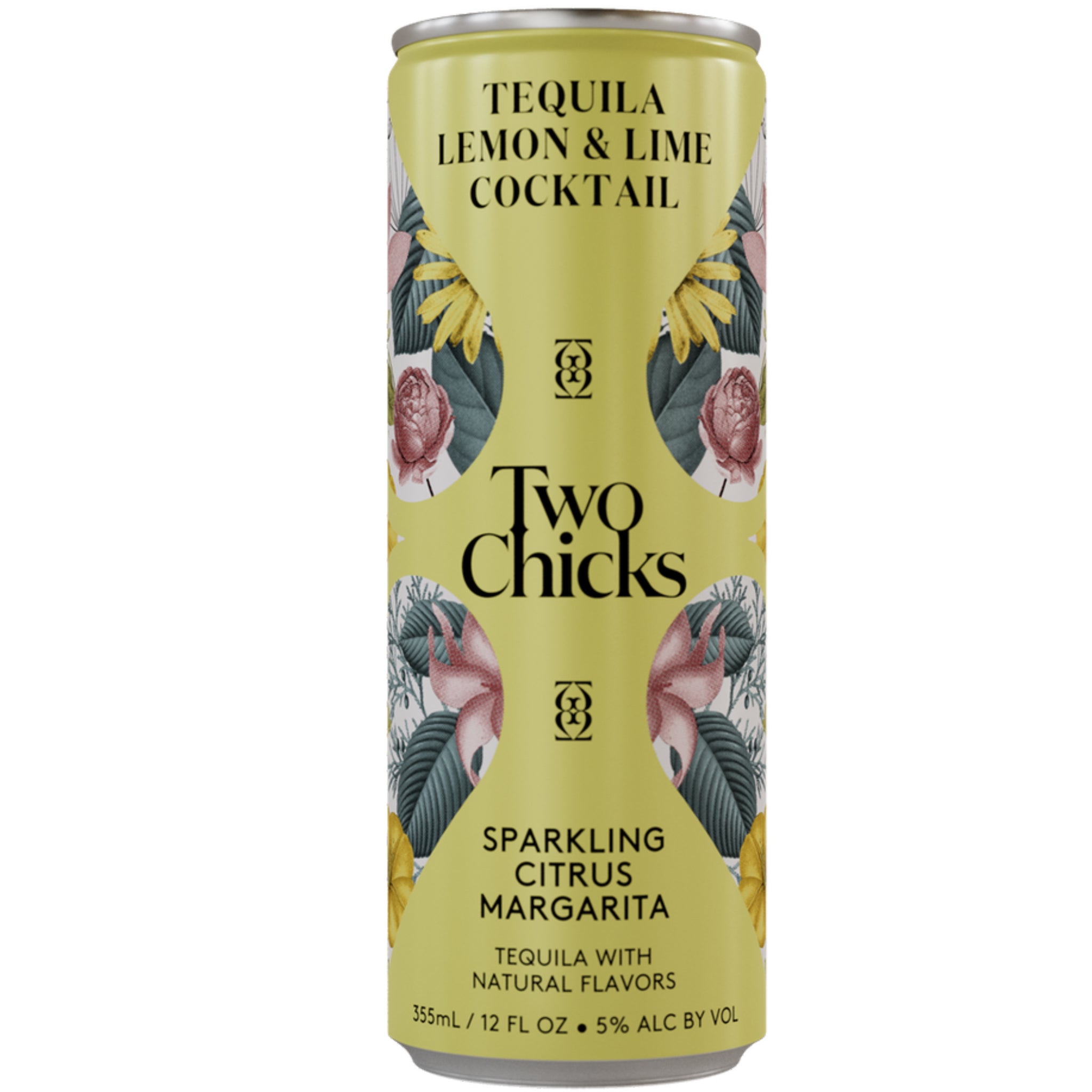 Two Chicks Sparkling Citrus Margarita Cocktail 12oz Can