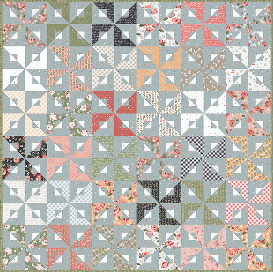 Busybody Pinwheel Quilt PDF pattern by Lella Boutique